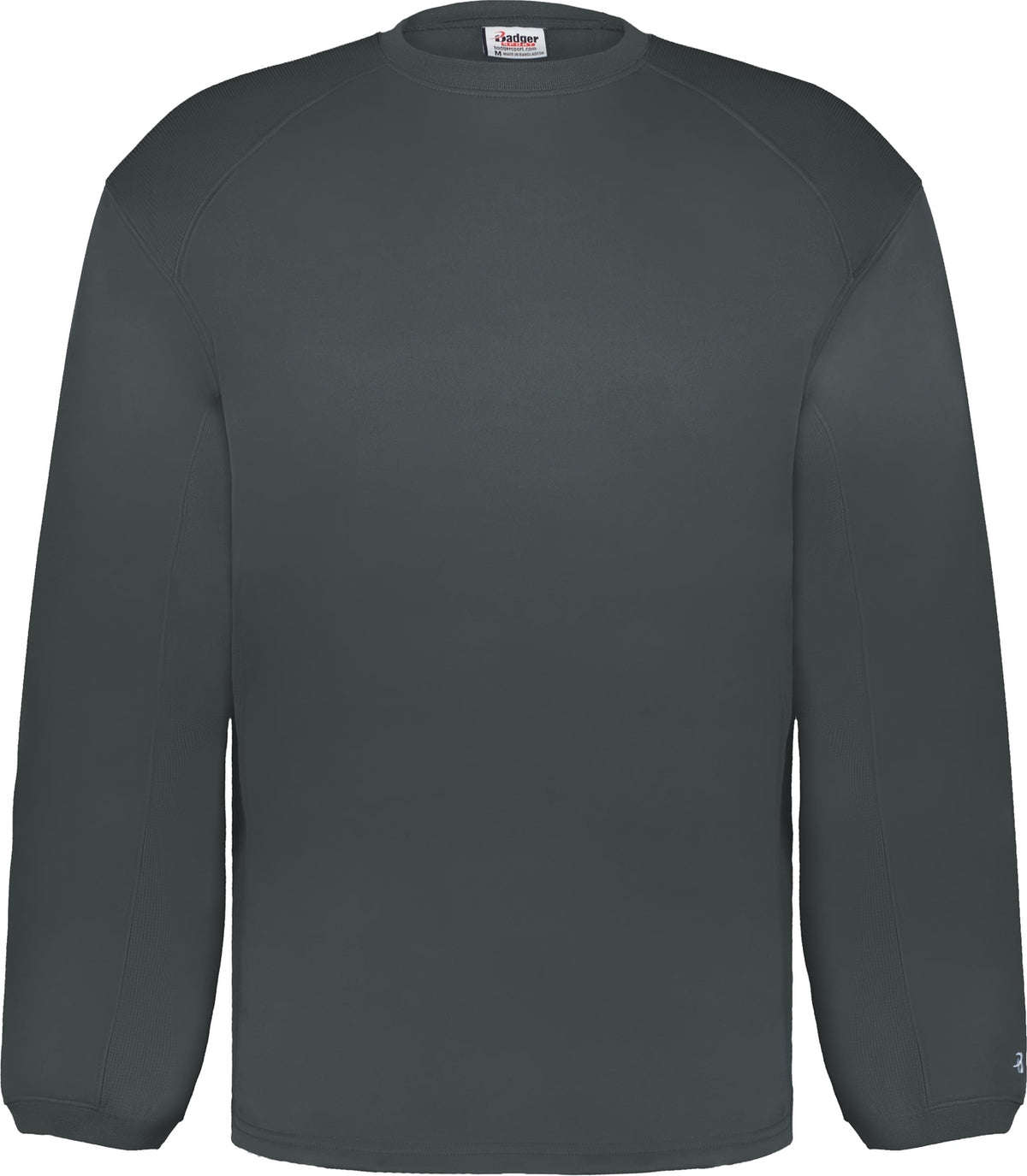 Front View of BA GRAPHITE PERFORMANCE FLEECE CREW