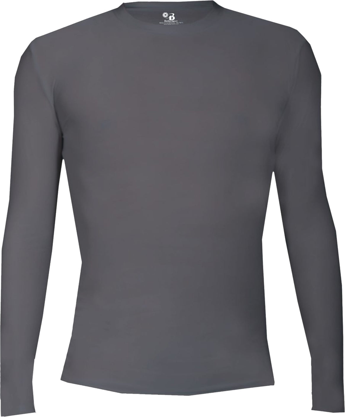 Front View of BA GRAPHITE PRO COMPRESSION L/S CREW