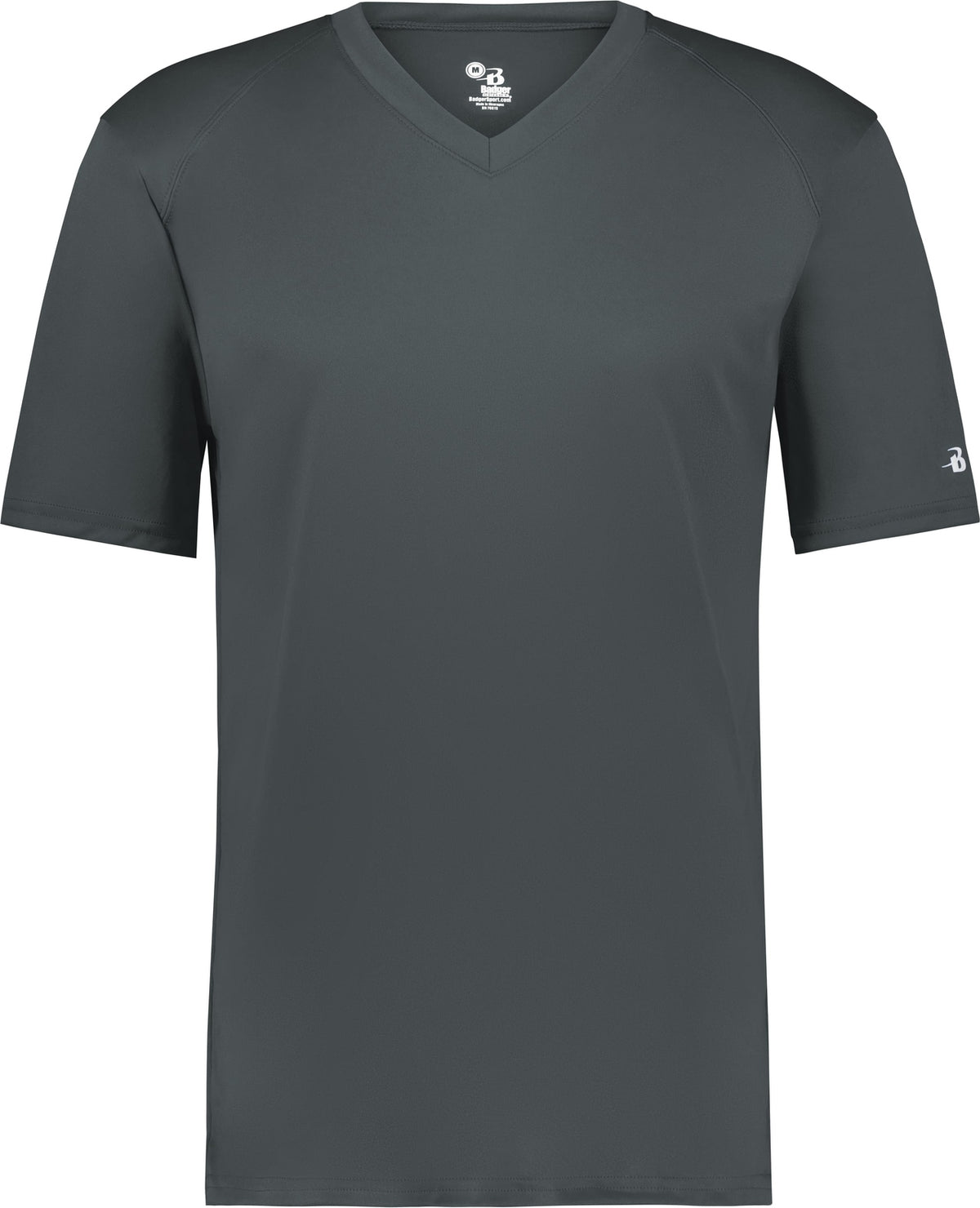 Front View of BA GRAPHITE YOUTH B-CORE V-NECK TEE