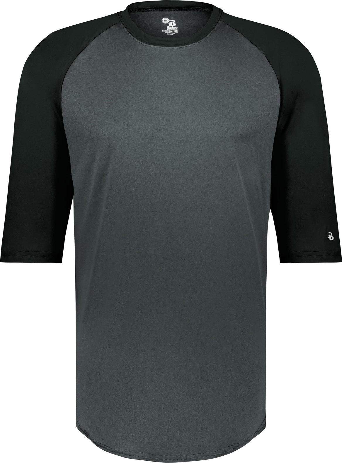 Front View of BA GRAPHITE/BLACK B-BASEBALL TEE
