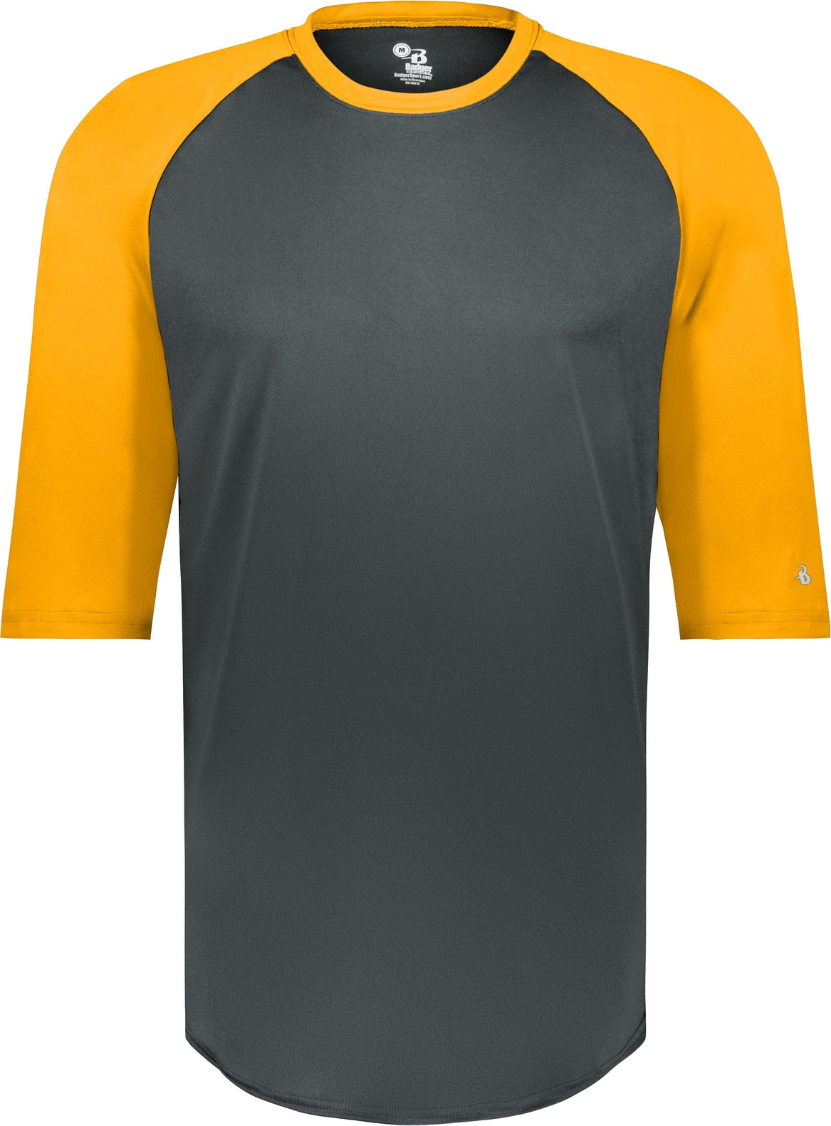 BA GRAPHITE/GOLD B-BASEBALL TEE