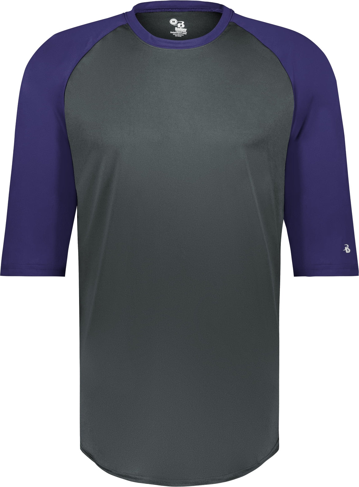 BA GRAPHITE/PURPLE B-BASEBALL TEE