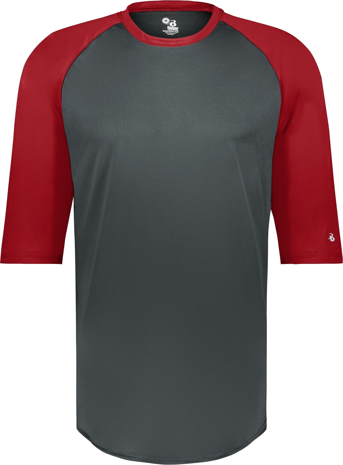 BA GRAPHITE/RED B-BASEBALL TEE