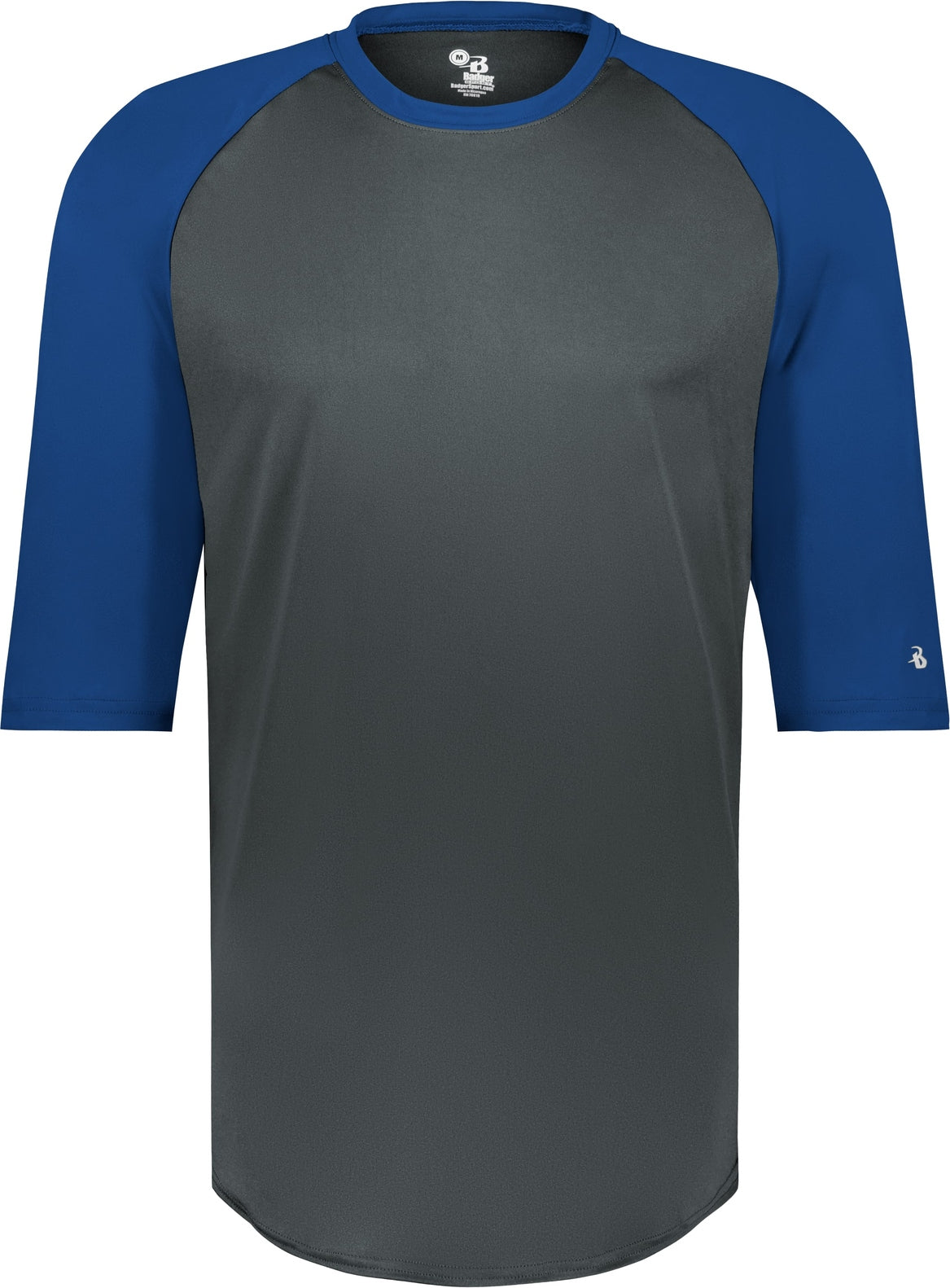 Front View of BA GRAPHITE/ROYAL B-BASEBALL TEE
