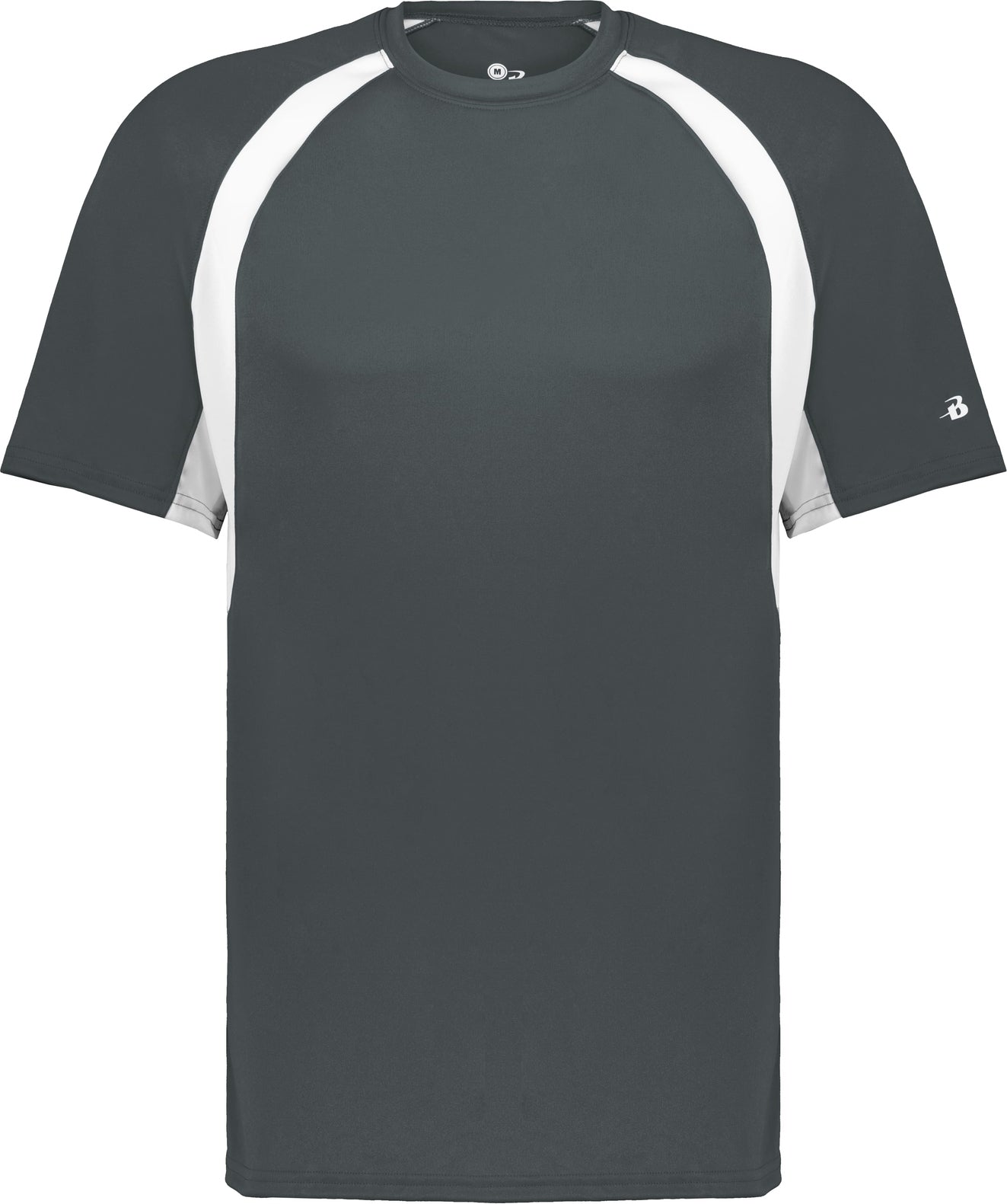 BA GRAPHITE/WHITE YOUTH HOOK TEE