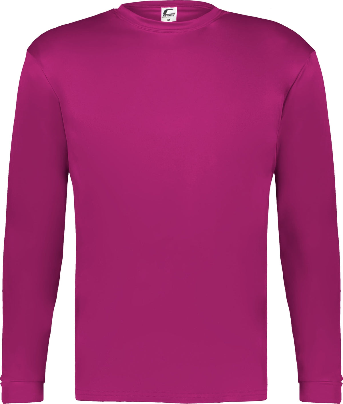 Front View of BA HOT PINK C2 L/S TEE