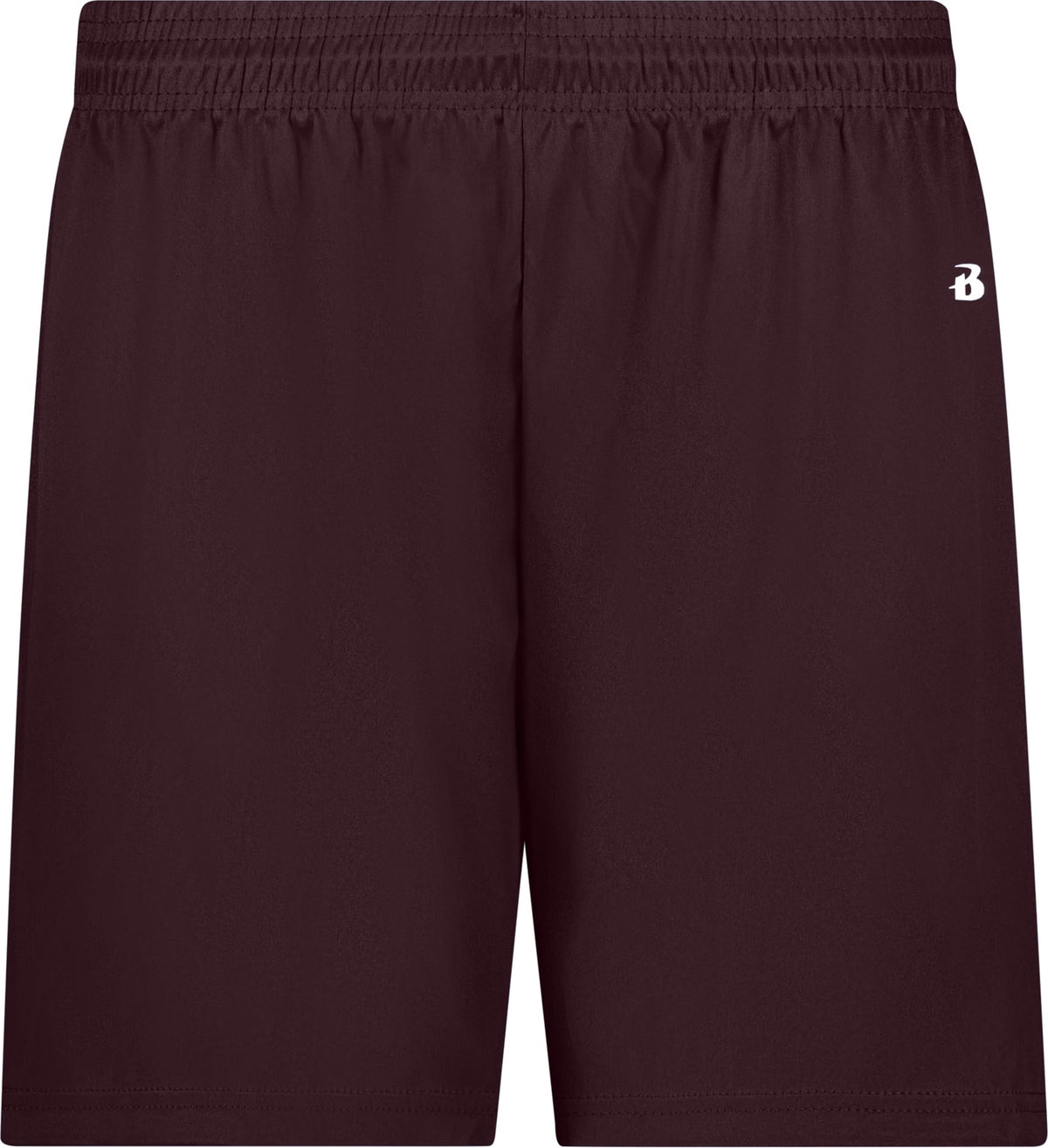 Front View of BA MAROON LADIES B-CORE SHORT