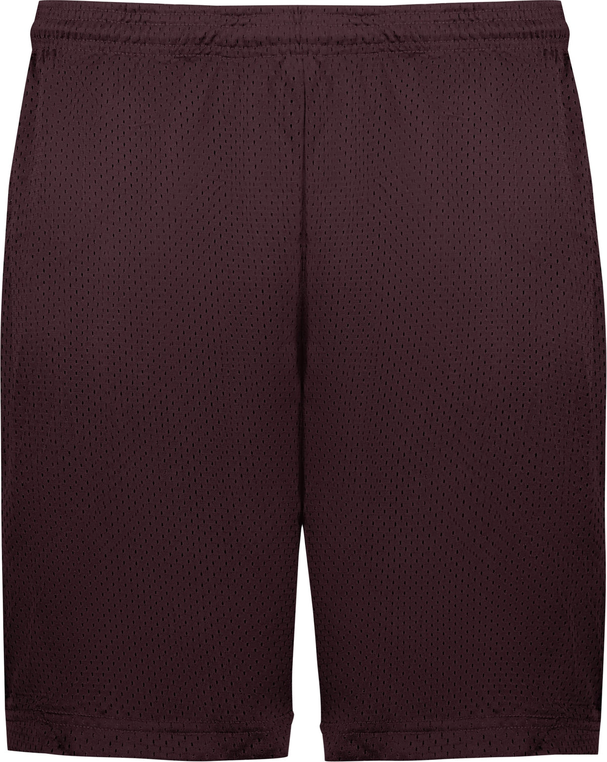Front View of BA MAROON MESH/TRICOT SHORT