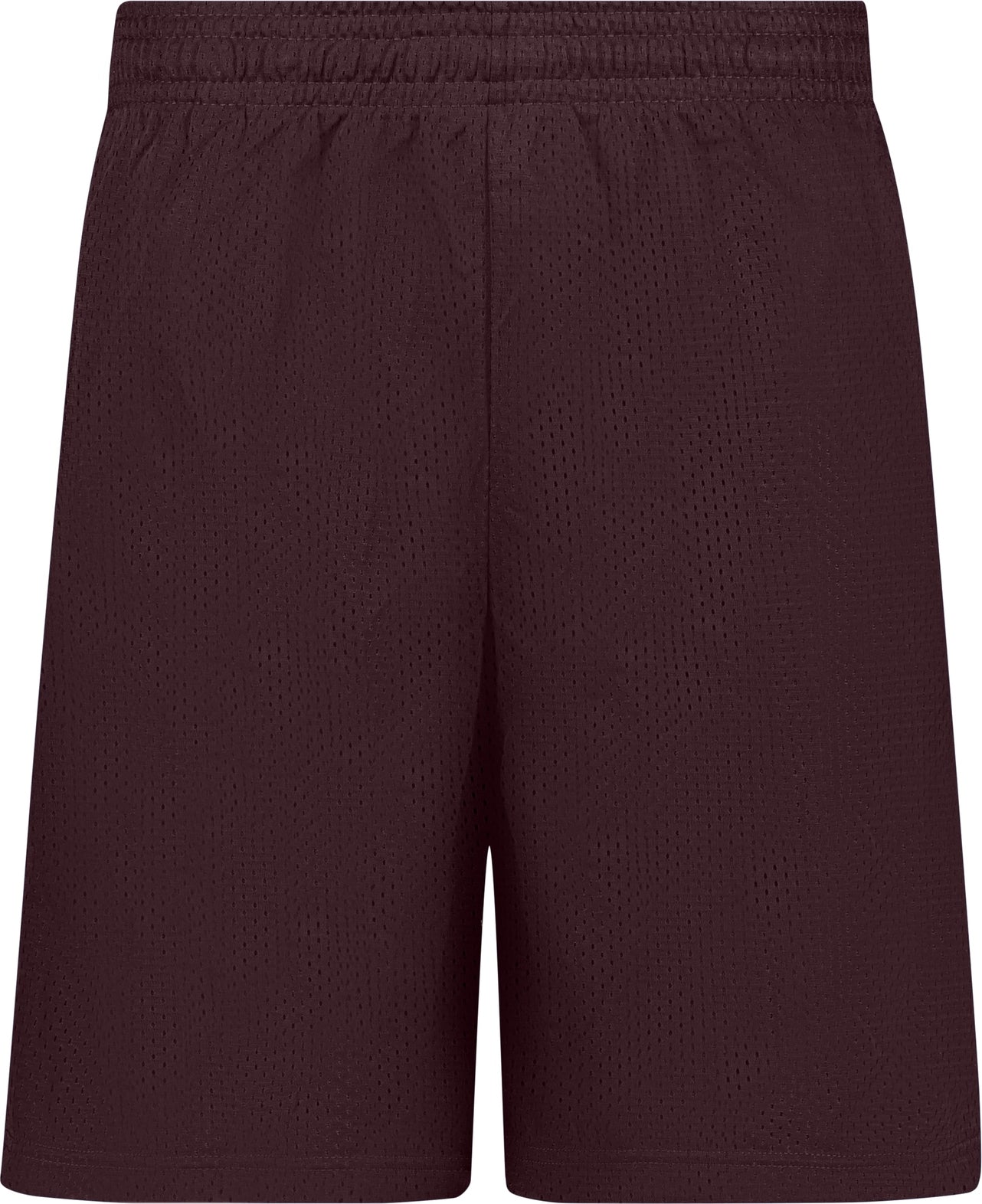 BA MAROON POCKETED MESH SHORT