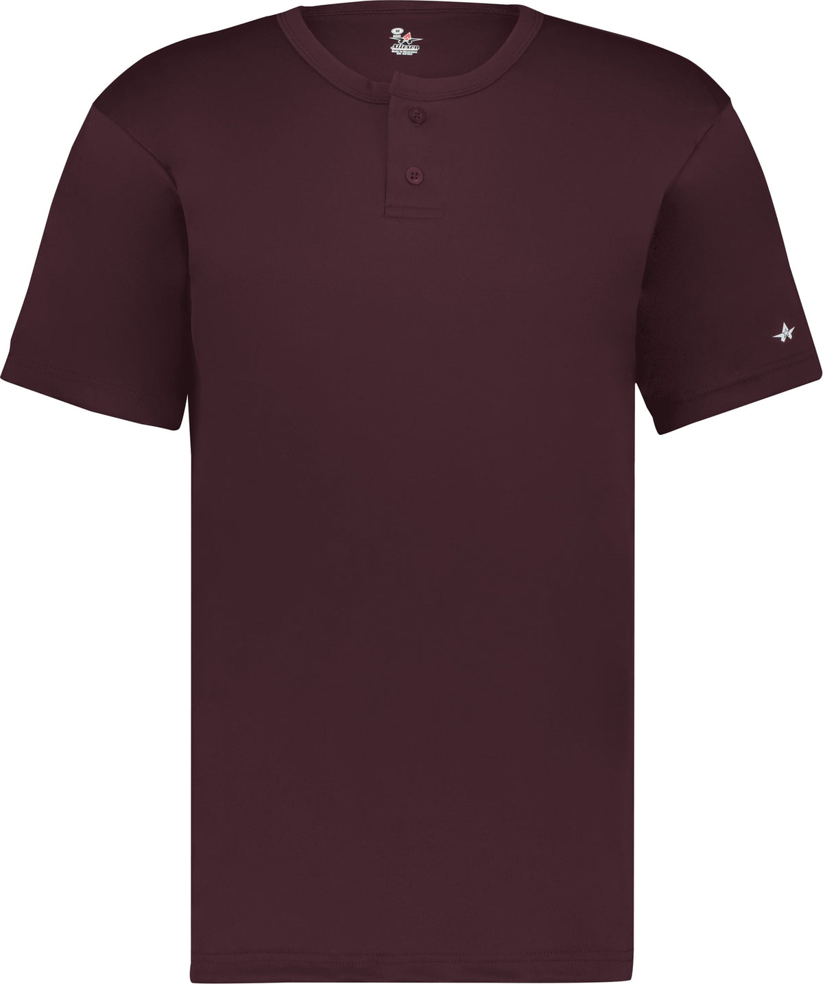 Front View of BA MAROON YOUTH B-CORE PLACKET