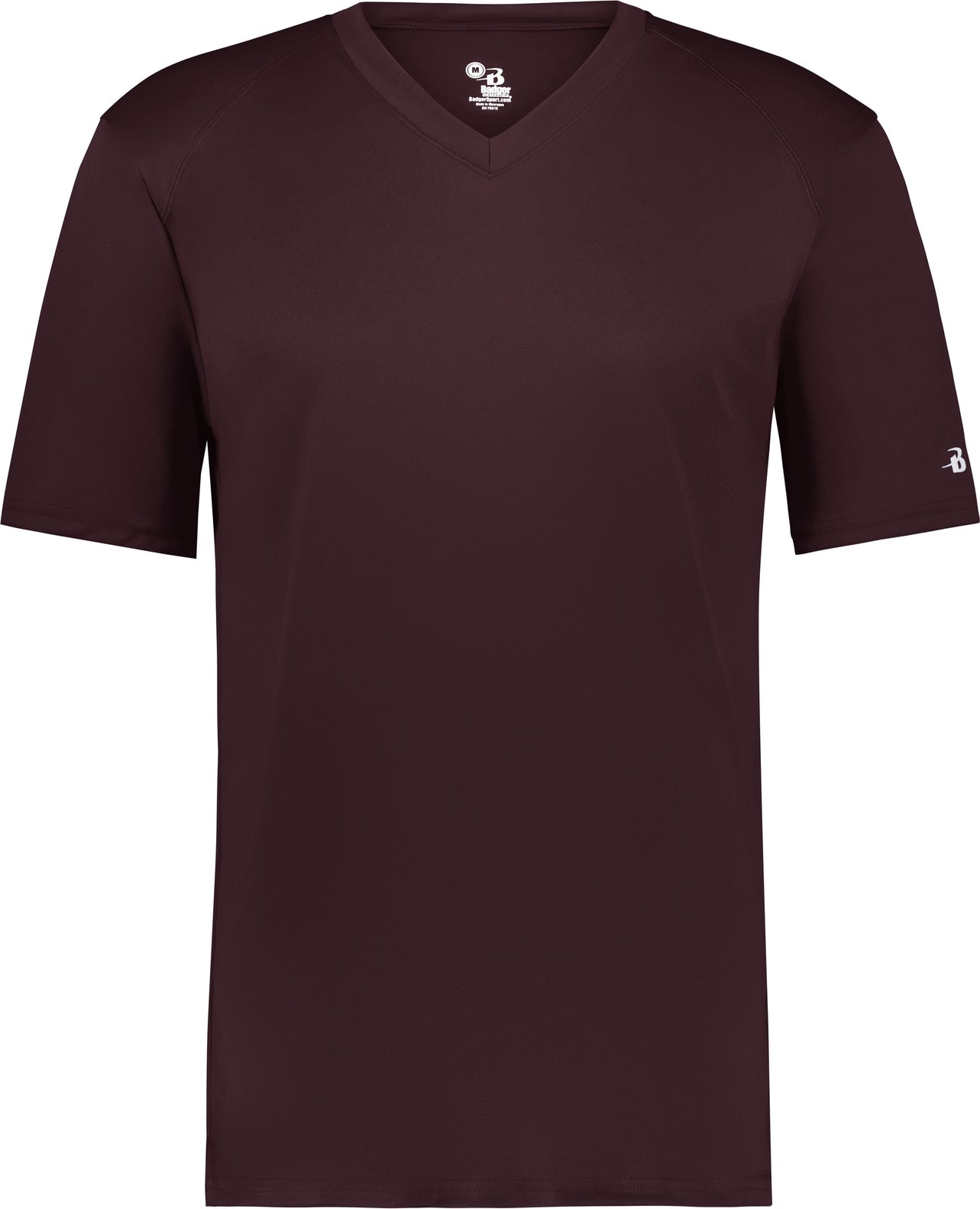 BA MAROON YOUTH B-CORE V-NECK TEE