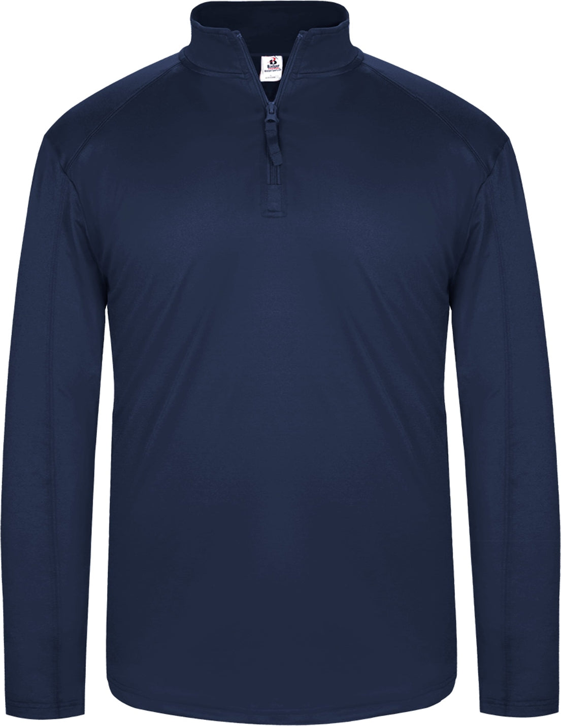 Front View of BA NAVY 1/4 ZIP LIGHTWEIGHT PULLOVER