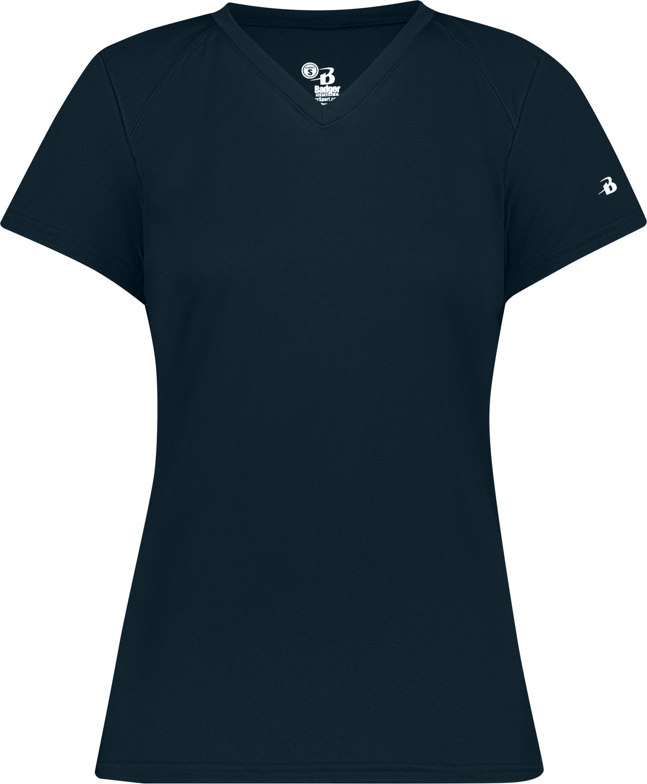 BA NAVY LADIES B-CORE V-NECK TEE