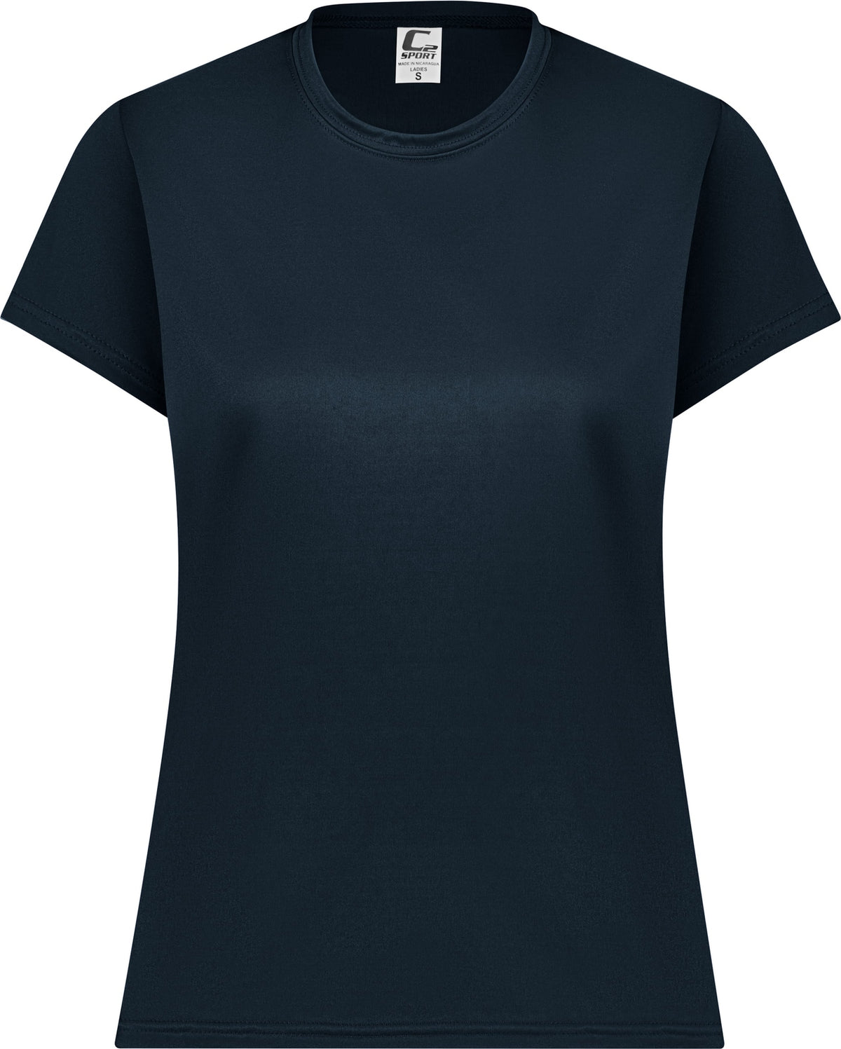 Front View of BA NAVY LADIES C2 TEE