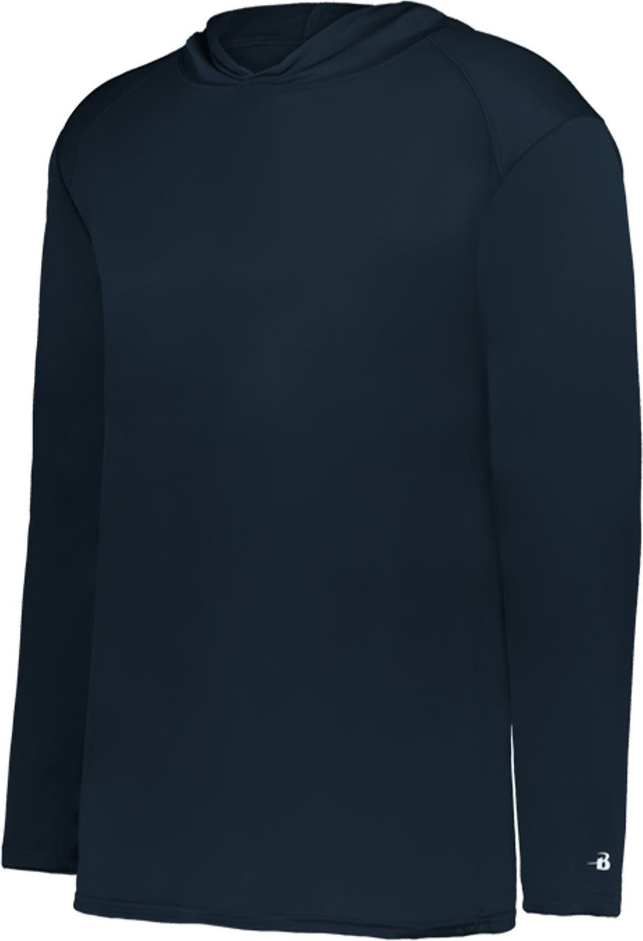 BA NAVY YOUTH B-CORE L/S HOOD TEE