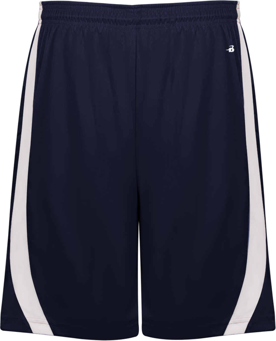 Front View of BA NAVY/WHITE B-SLAM REV. SHORT