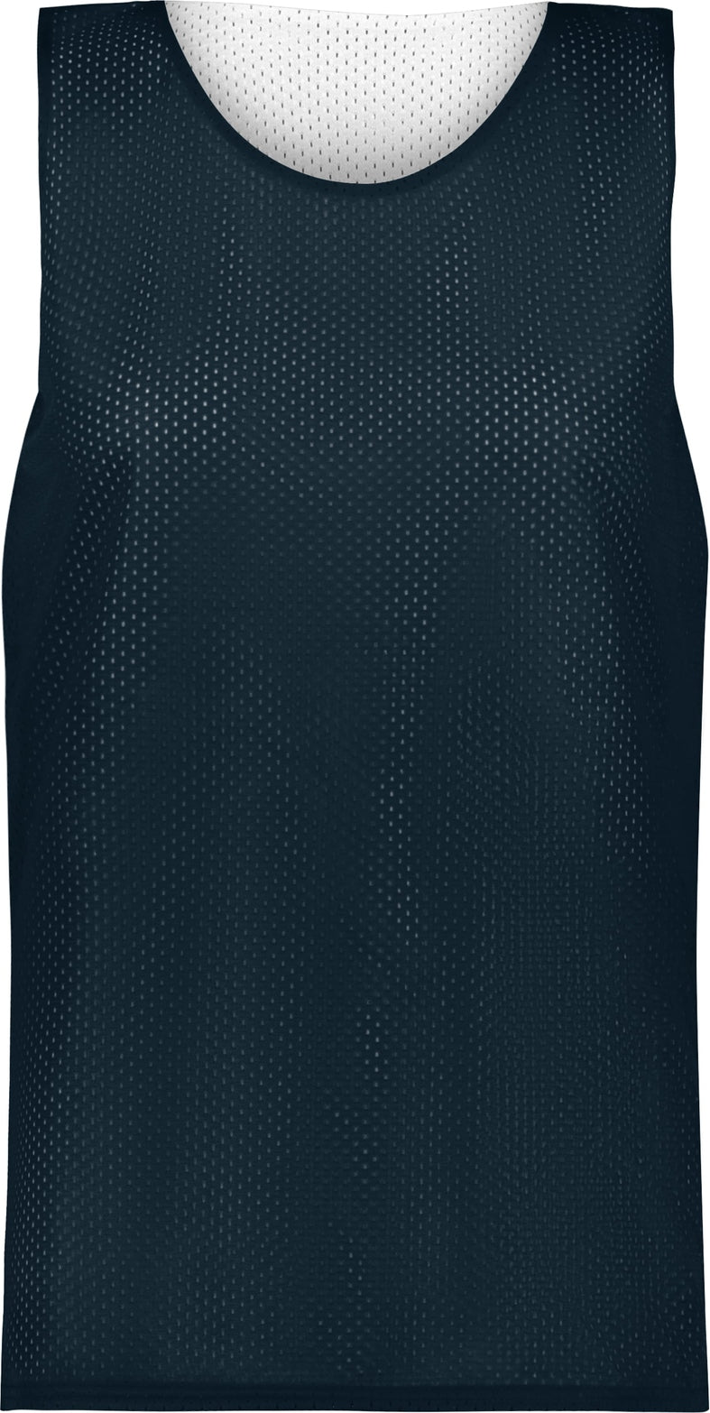 Front View of BA NAVY/WHITE LADIES MESH REVERSIBLE JERSEY