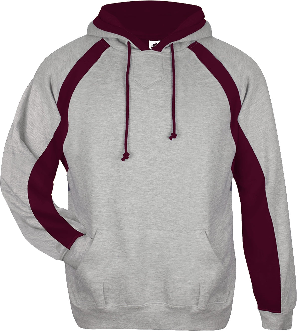 BA OXFORD/MAROON HOOK HOOD