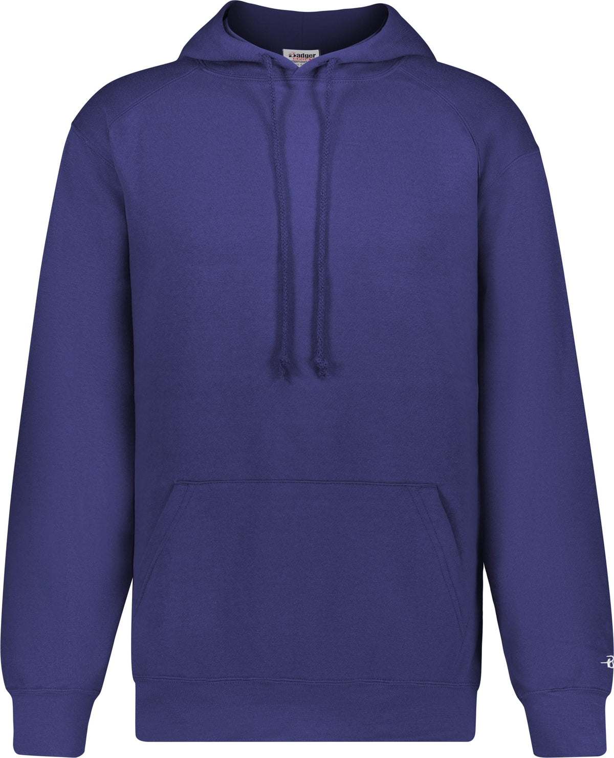 Front View of BA PURPLE ATHLETIC FLEECE HOODIE