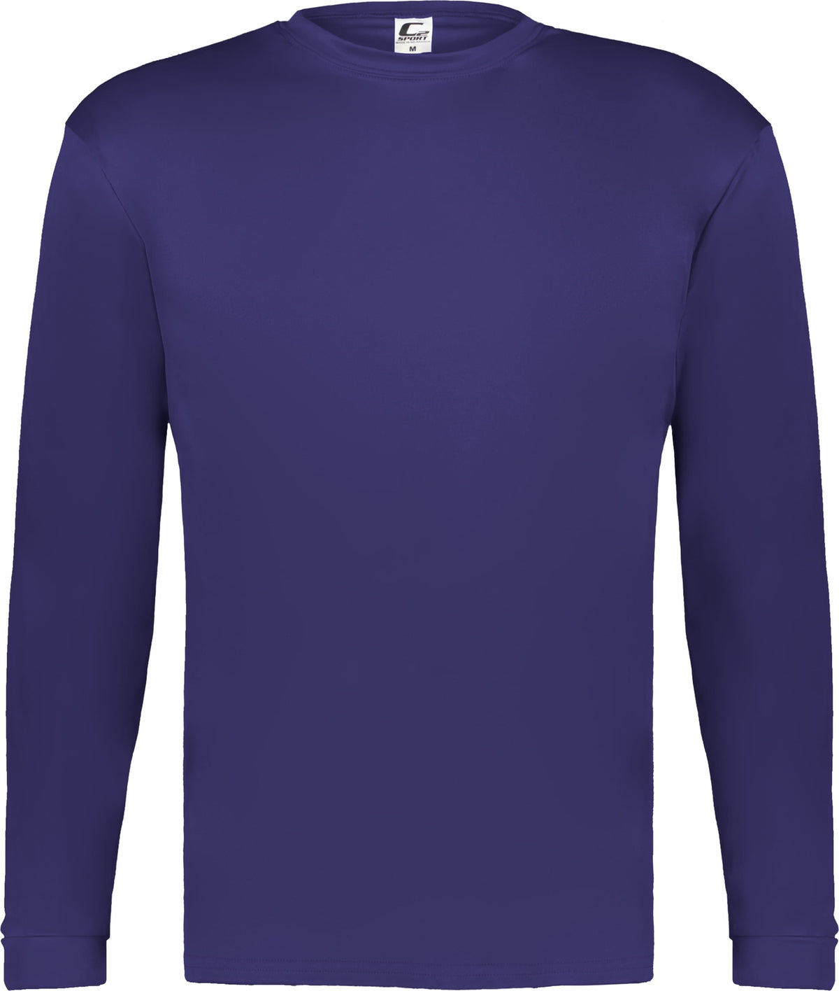 Front View of BA PURPLE C2 L/S TEE