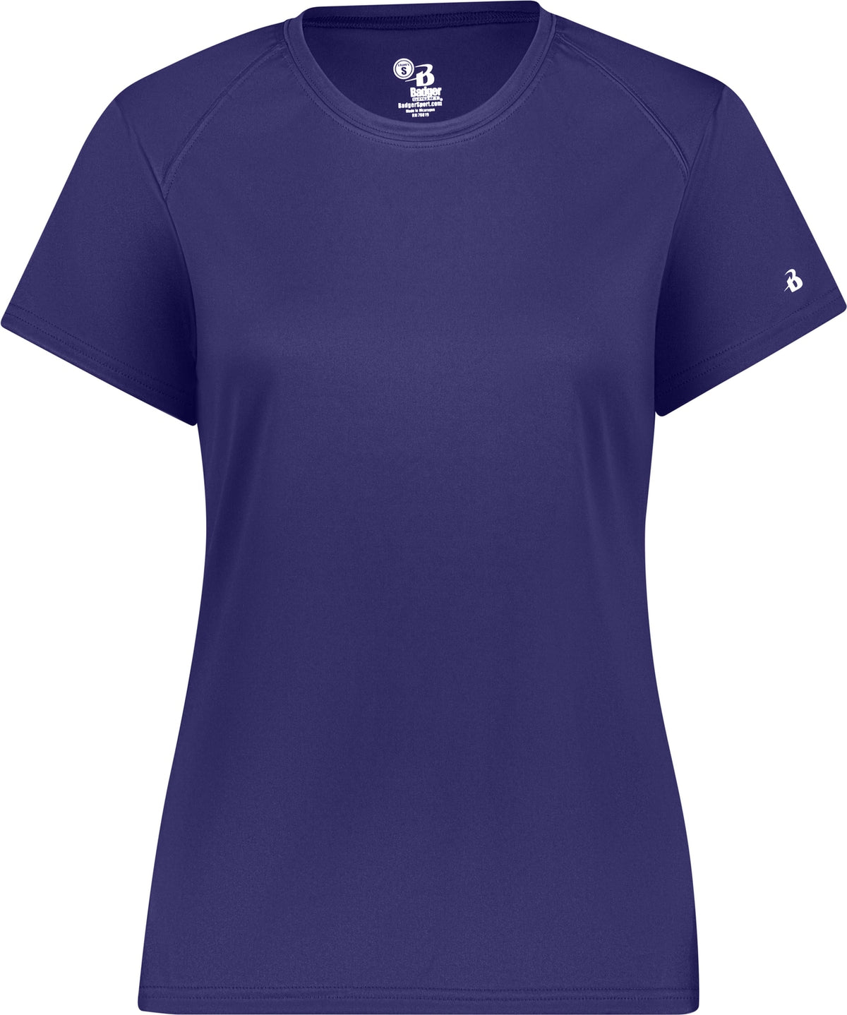 Front View of BA PURPLE LADIES B-CORE TEE