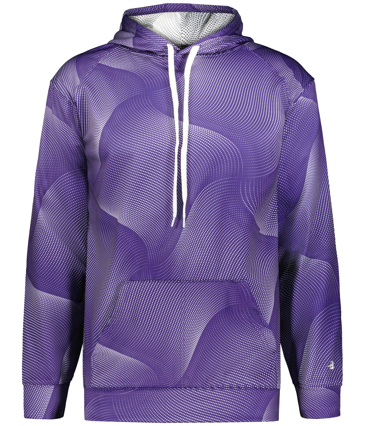 Front View of BA PURPLE WARP WARP HOOD