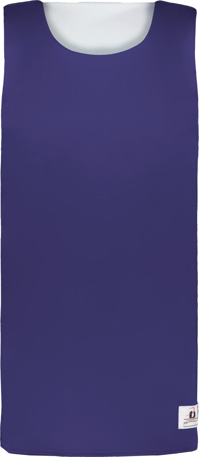 Front View of BA PURPLE/WHITE YOUTH B-CORE REVERSIBLE JERSEY