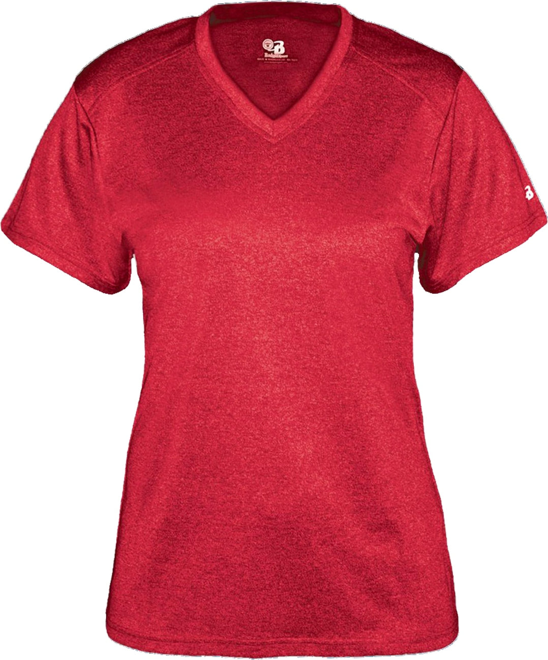 BA RED HEATHER PRO HEATHER LADIES' V-NECK TEE
