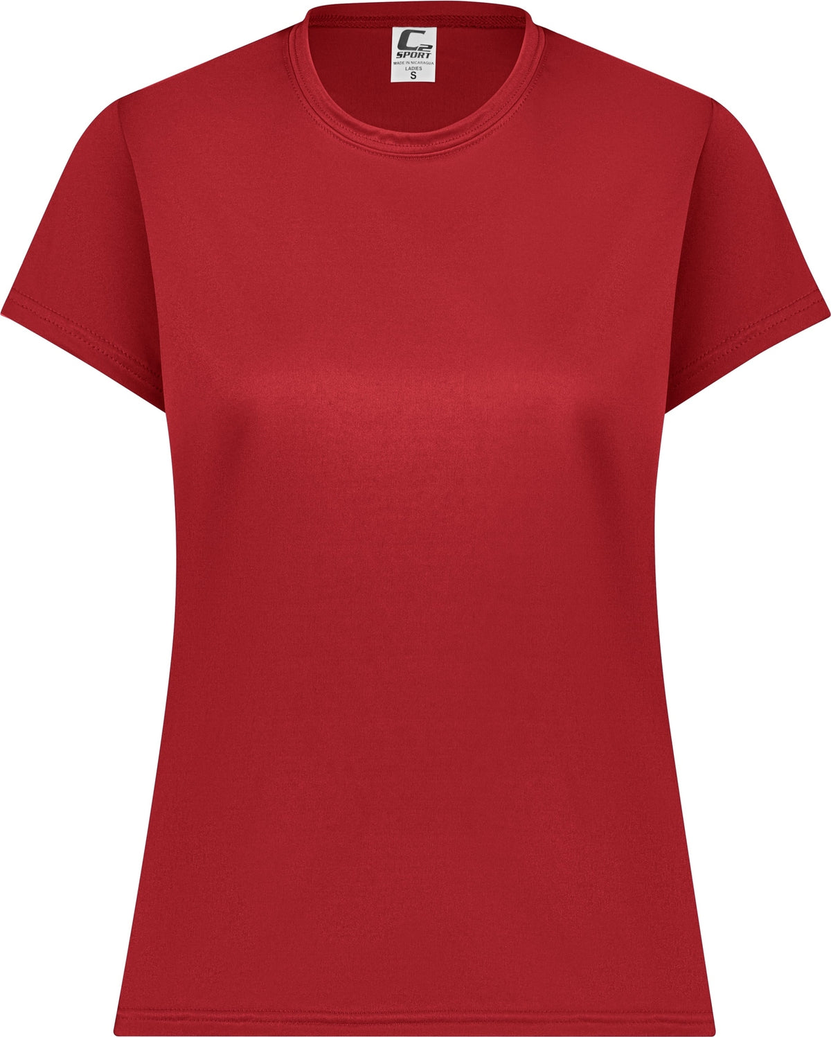 Front View of BA RED LADIES C2 TEE