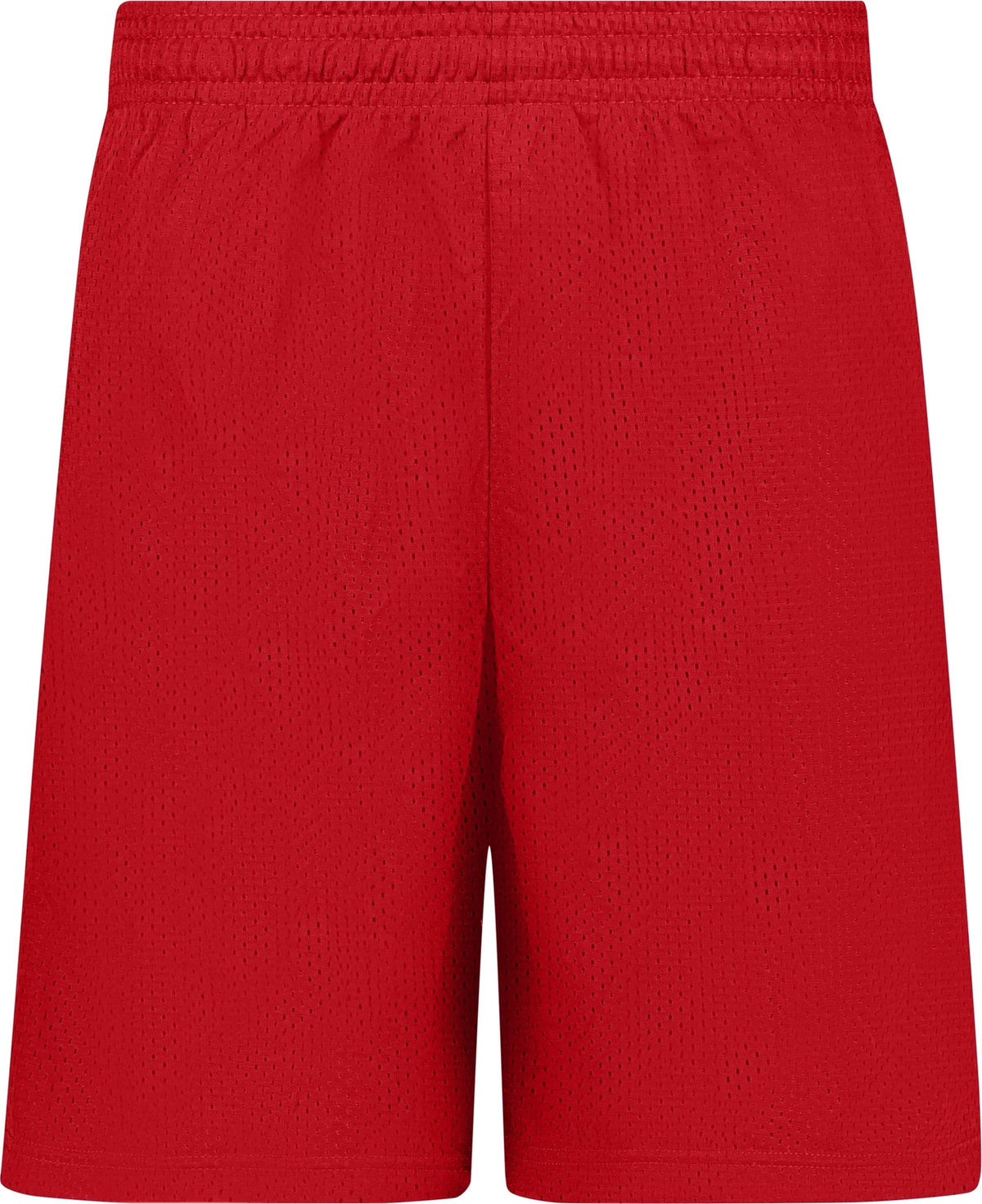 Front View of BA RED POCKETED MESH SHORT