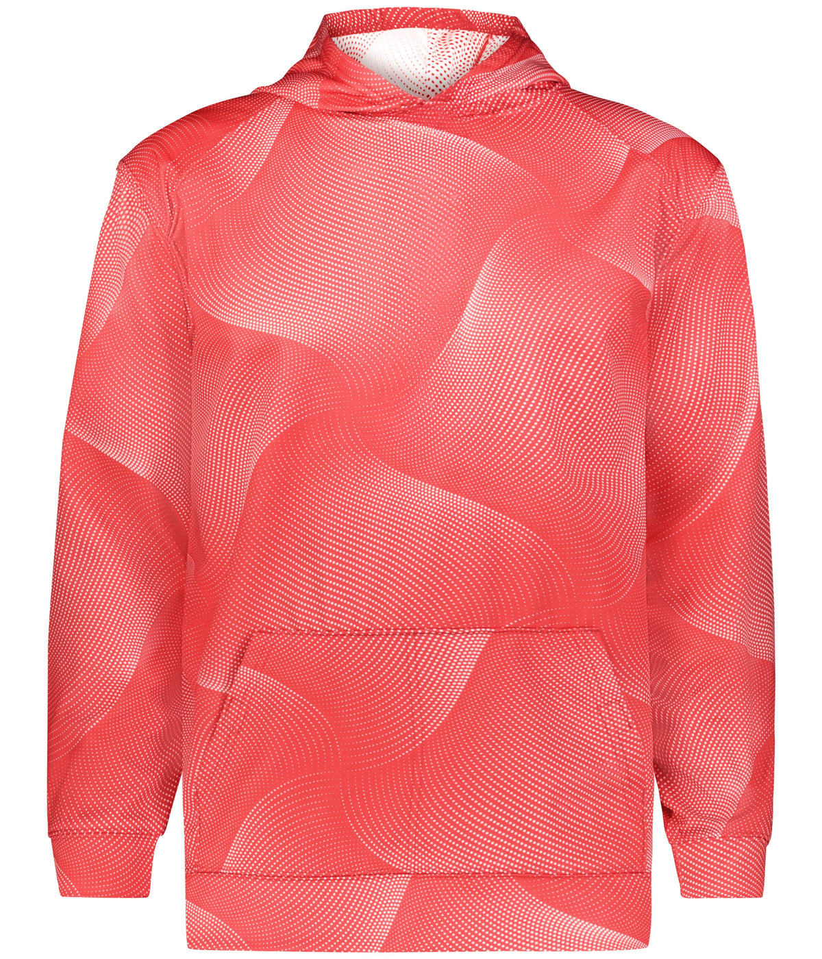Front View of BA RED WARP YOUTH WARP HOODIE