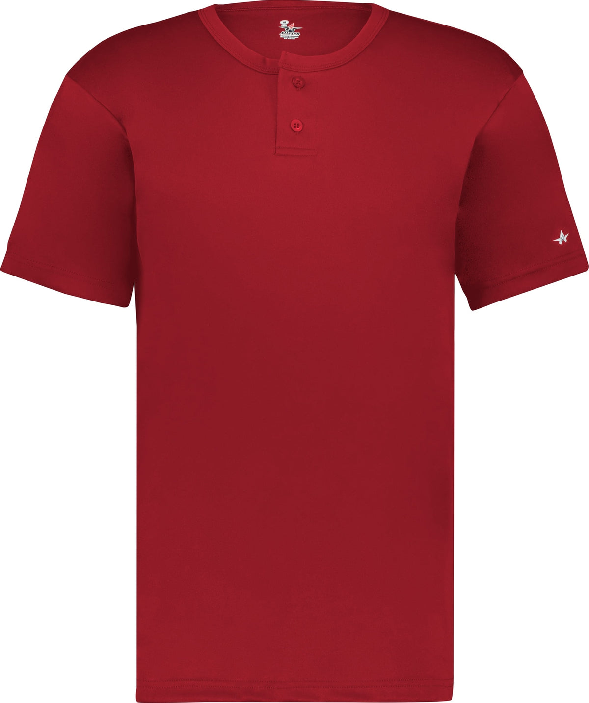 Front View of BA RED YOUTH B-CORE PLACKET