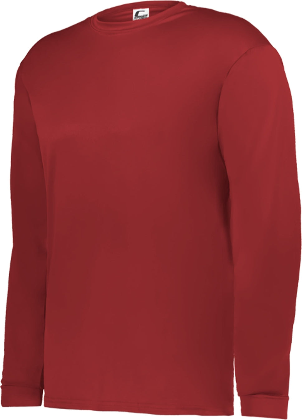 Front View of BA RED YOUTH C2 L/S TEE
