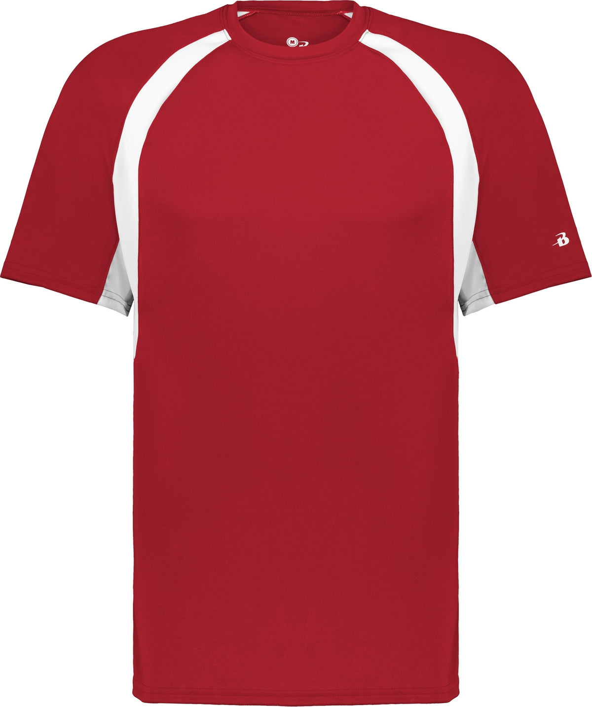 Front View of BA RED/WHITE HOOK TEE