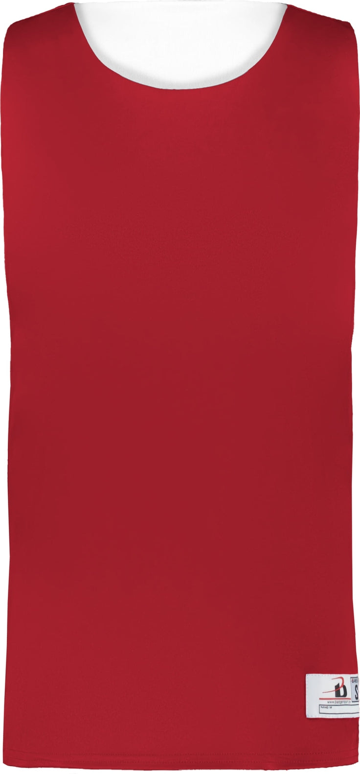 Front View of BA RED/WHITE LADIES B-CORE REVERSIBLE JERSE