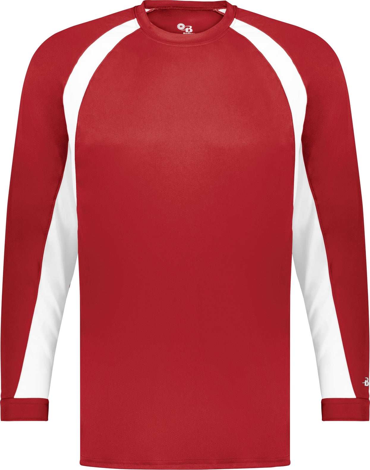 BA RED/WHITE YOUTH HOOK L/S TEE