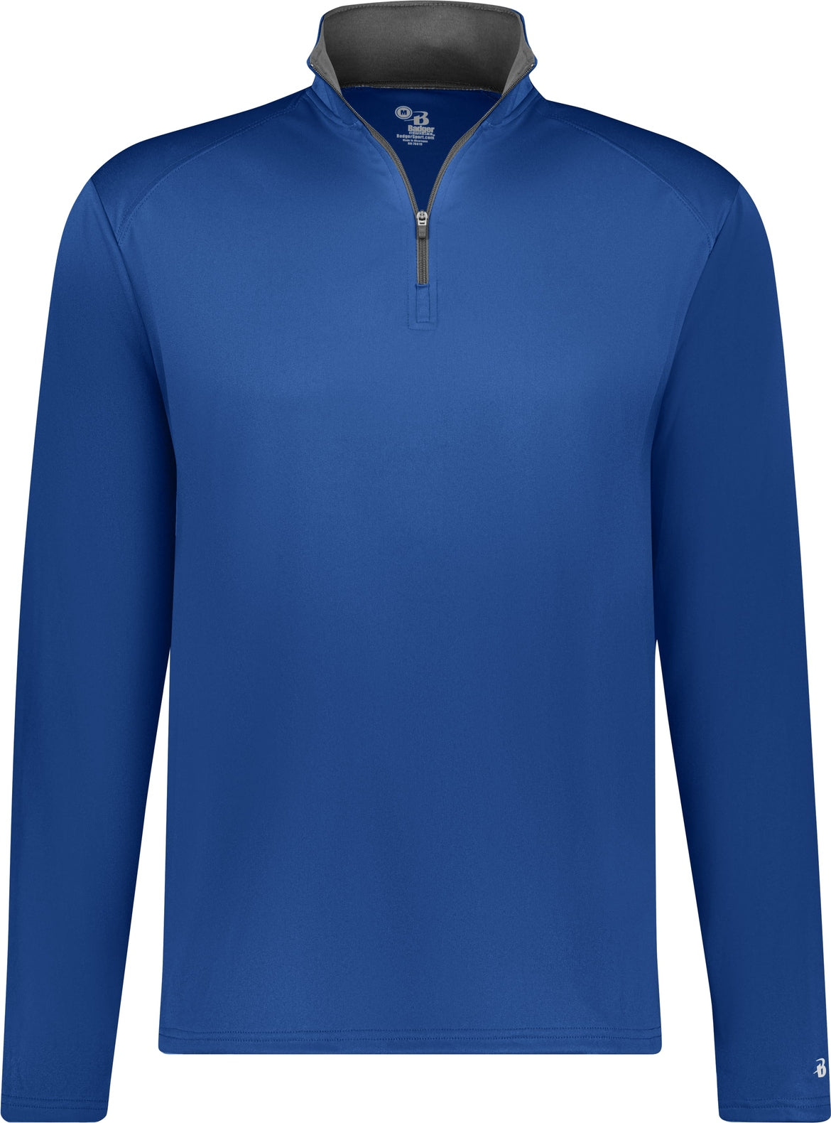 Front View of BA ROYAL/GRAPHITE YOUTH B-CORE 1/4 ZIP