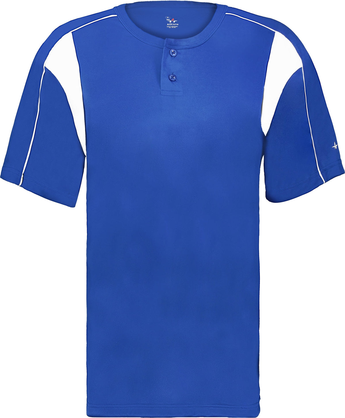 Front View of BA ROYAL/WHITE YOUTH PRO PLACKET