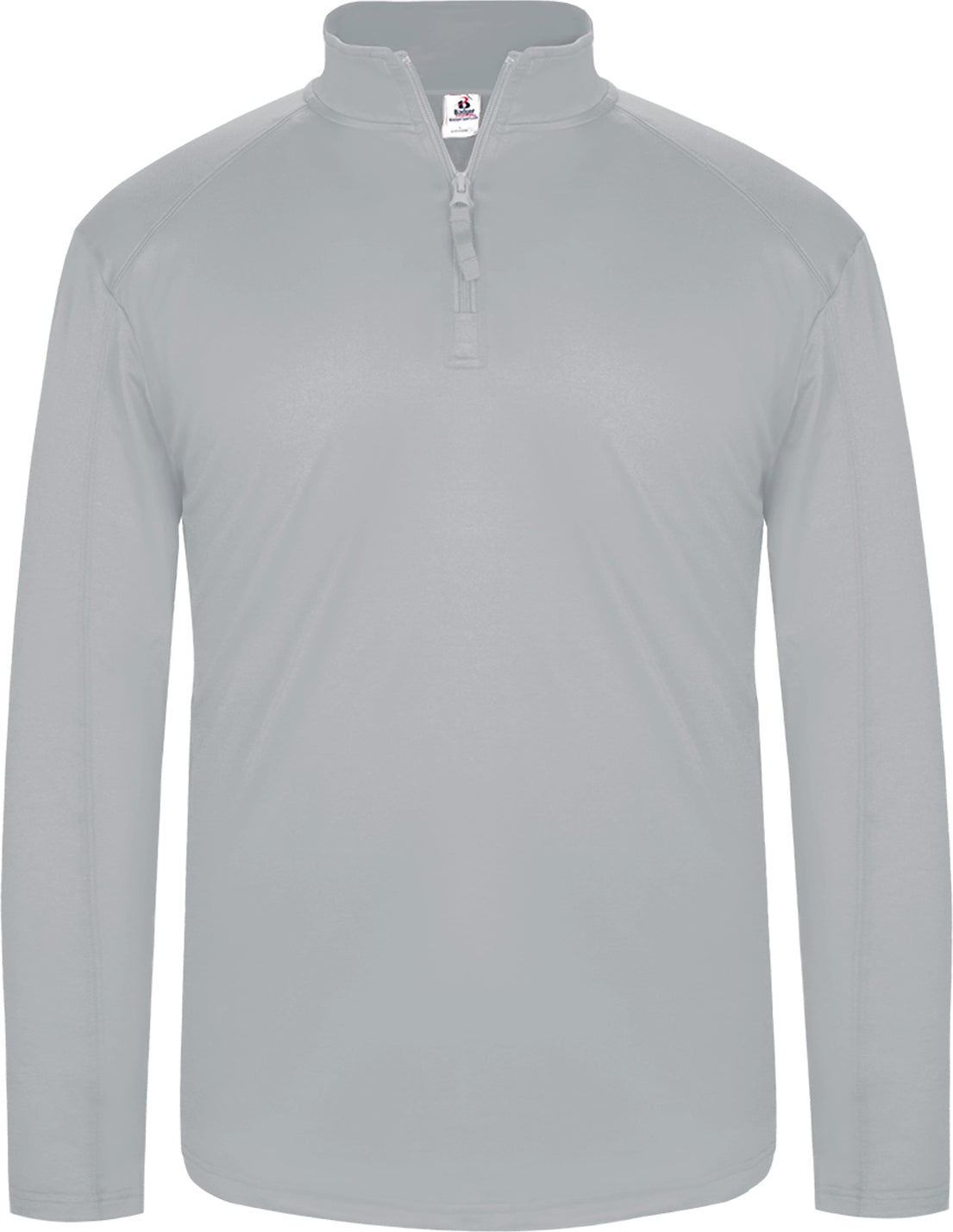 Front View of BA SILVER 1/4 ZIP LIGHTWEIGHT PULLOVER