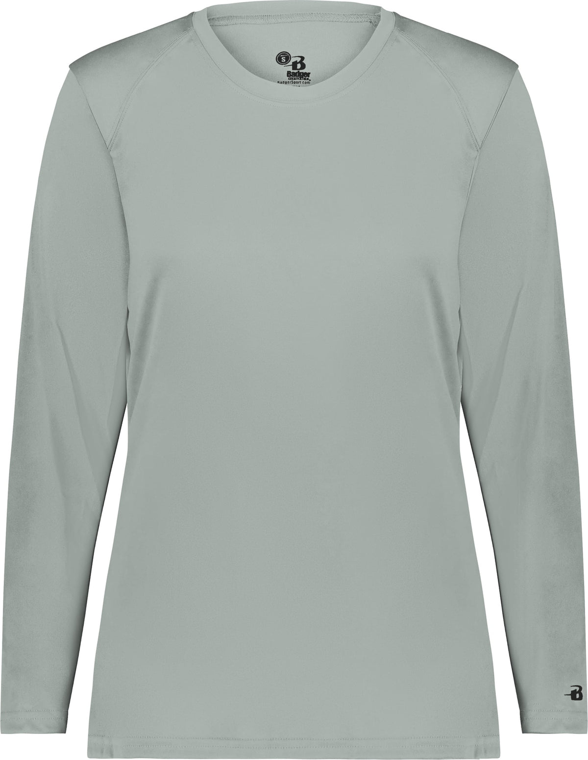 Front View of BA SILVER LADIES B-CORE L/S TEE