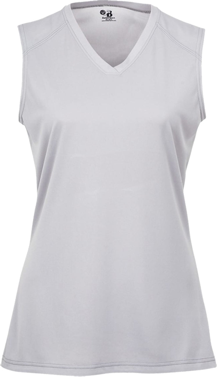 Front View of BA SILVER LADIES B-CORE SLEEVELESS TANK