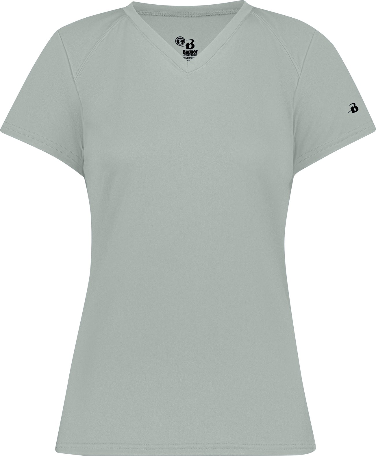 BA SILVER LADIES B-CORE V-NECK TEE