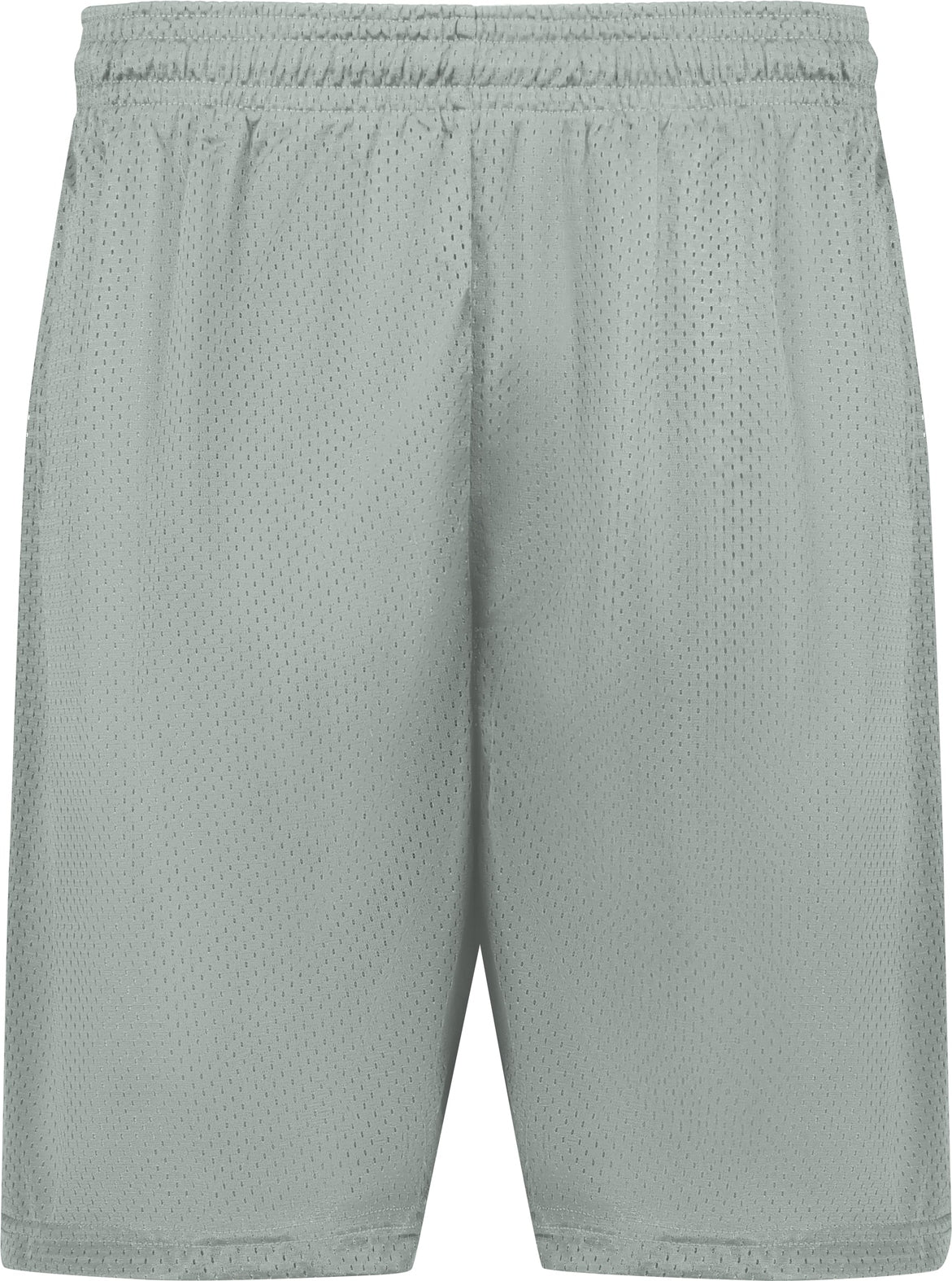 Front View of BA SILVER MESH/TRICOT SHORT