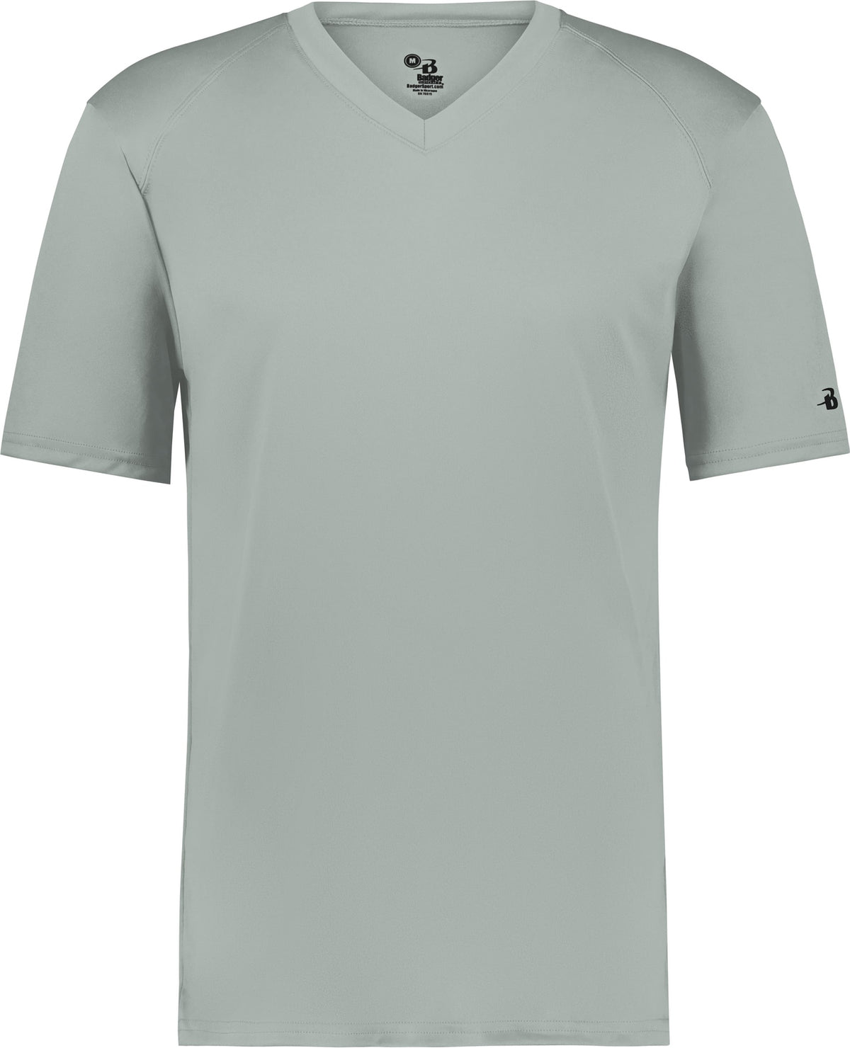 Front View of BA SILVER YOUTH B-CORE V-NECK TEE