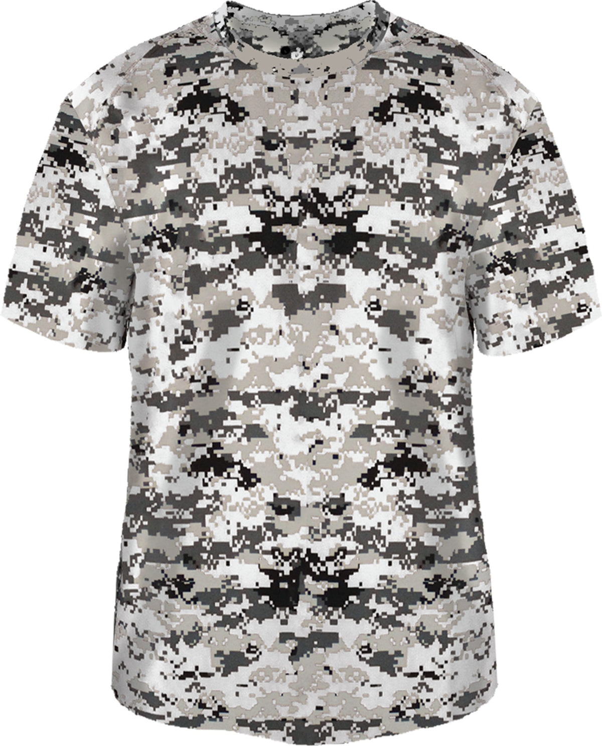 Front View of BA WHITE DIGITAL YOUTH DIGITAL TEE