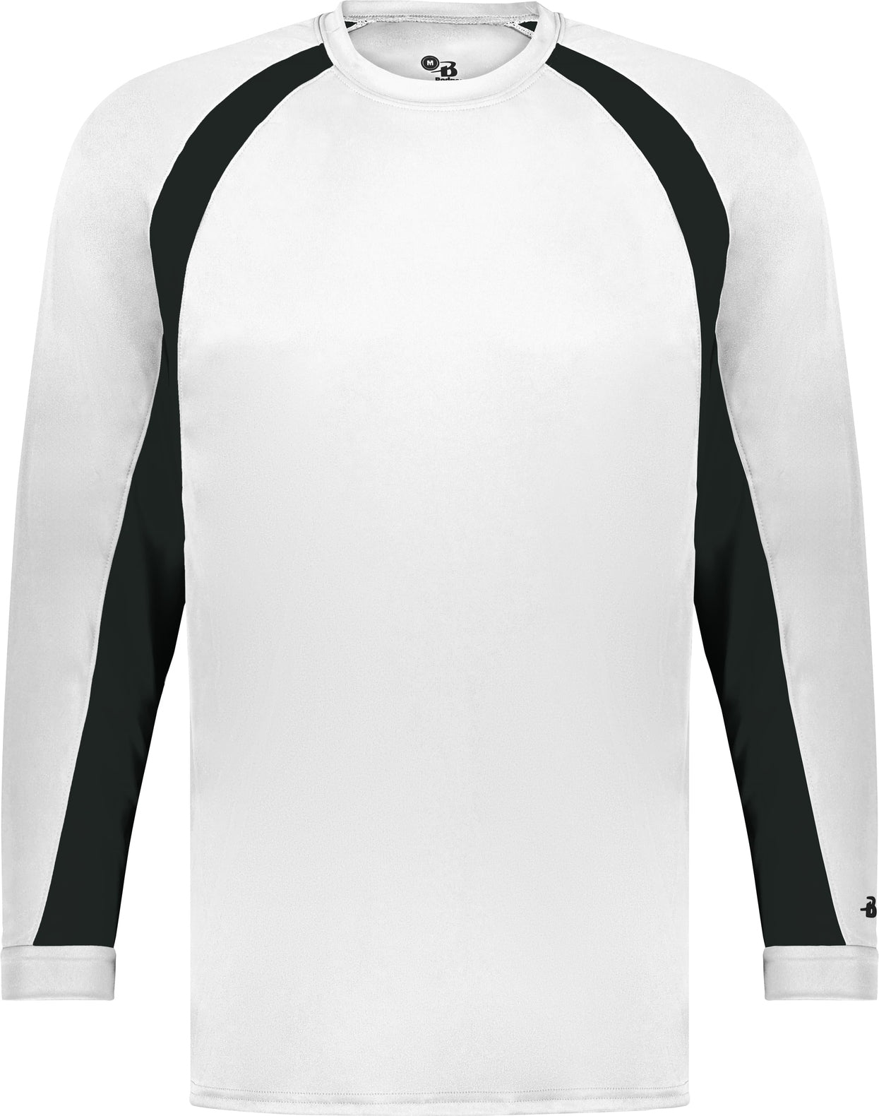 BA WHITE/BLACK YOUTH HOOK L/S TEE