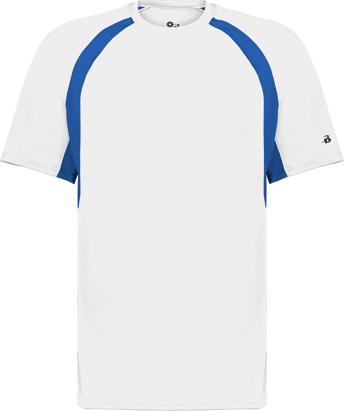 Front View of BA WHITE/ROYAL HOOK TEE