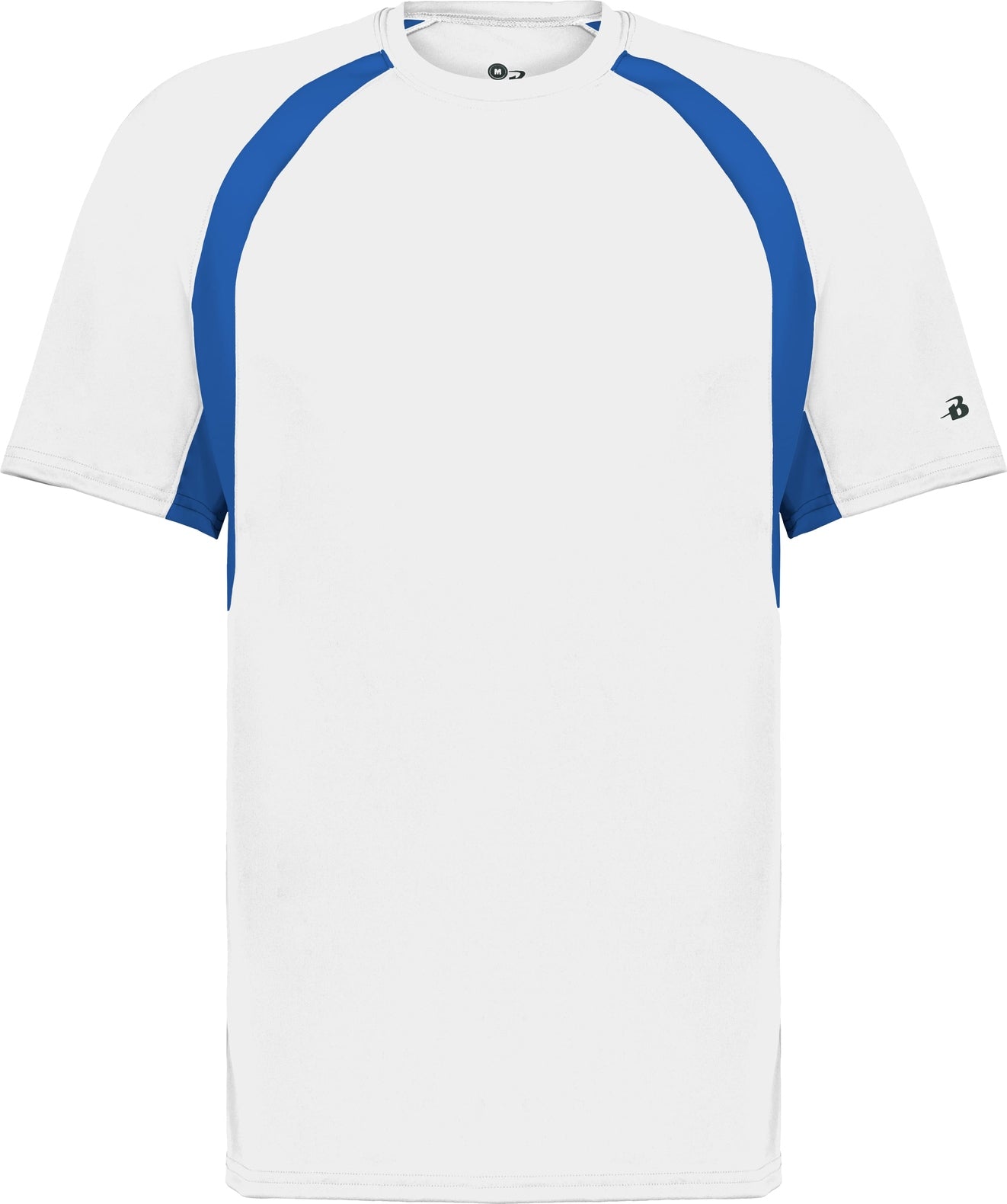 BA WHITE/ROYAL YOUTH HOOK TEE