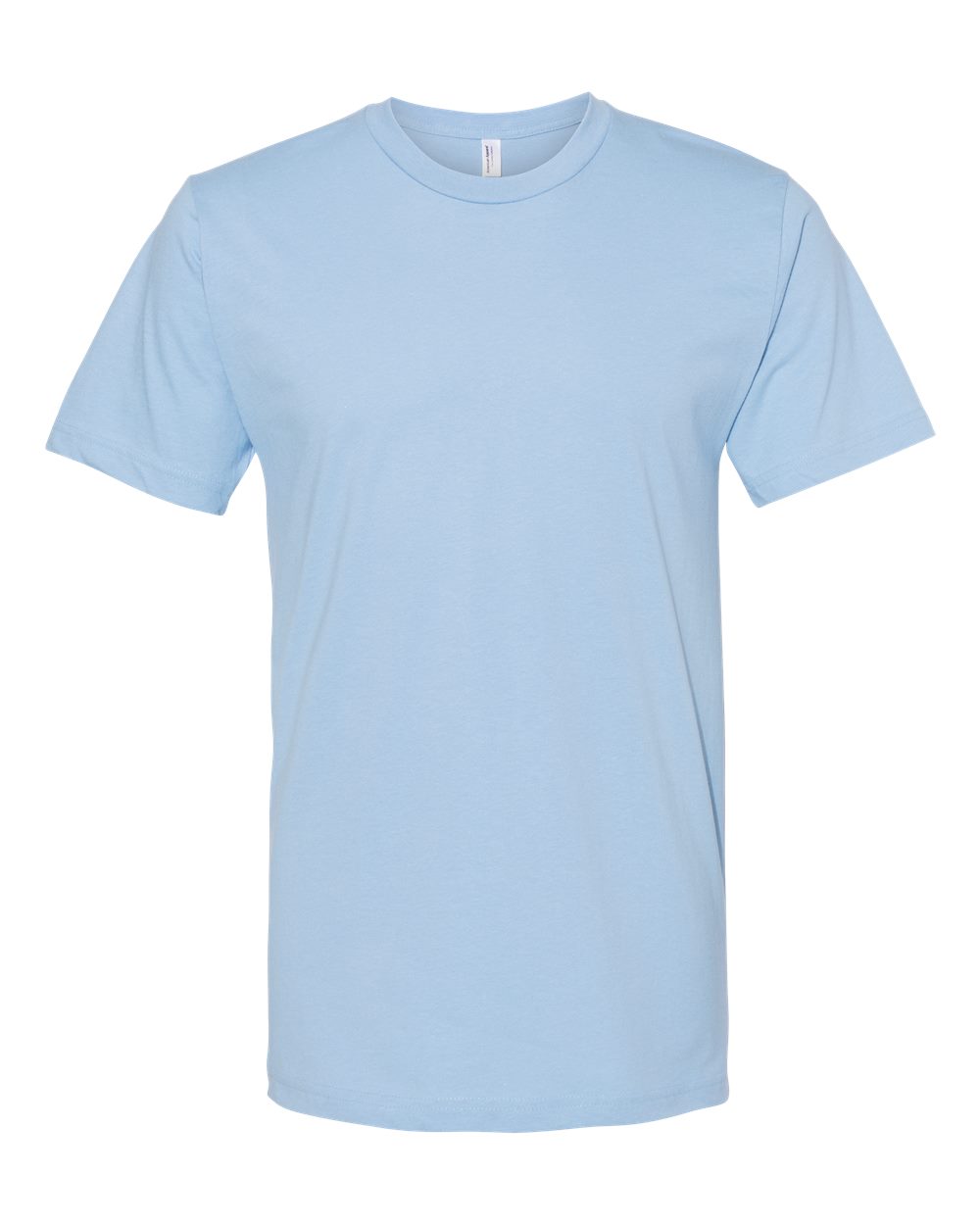 Front View of Baby Blue Fine Jersey Tee - 2001