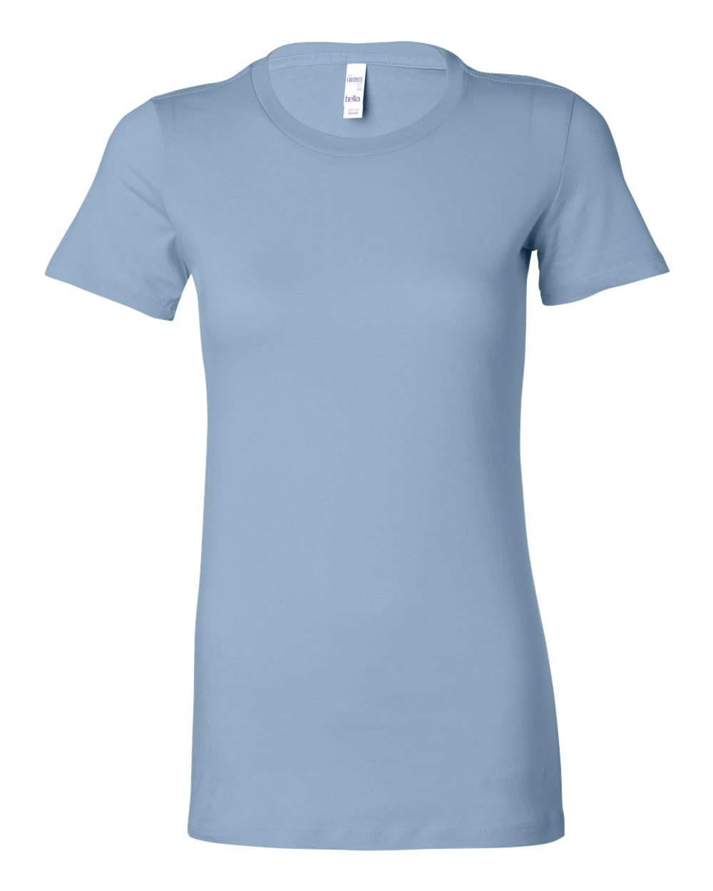 Baby Blue Women's Slim Fit Tee - 6004